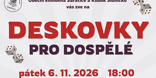 \ud83c\udfb2 DESKOVKY PRO DOSP\u011aL\u00c9 | p\u00e1tek 6. 11. 2026 \ud83c\udfb2