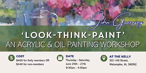 'Look-Think-Paint': An Acrylic & Oil Painting Workshop