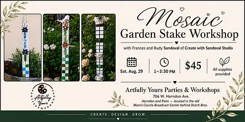 Mosaic Garden Stake Workshop