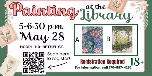 Painting at the Library