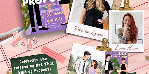 Victoria Lavine Signing & In Conversation With Emma Hamm