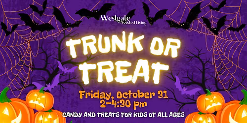 Trunk or Treat \u2022 Oct 31 \u2022 2 - 4:30 pm