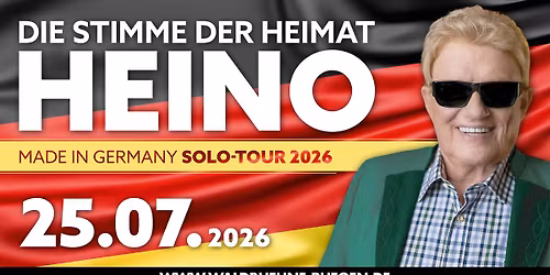 Heino - Made in Germany Solo-Tour 2026 auf der Waldb\u00fchne R\u00fcgen