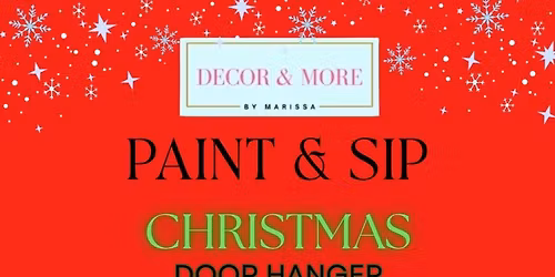 Paint & Sip - CHRISTMAS DOOR HANGER