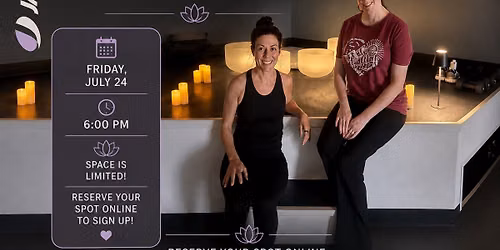 July Candlelight Yoga + Sound Healing \u2728