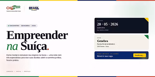 Empreender na Su\u00ed\u00e7a \u2014 Como montar seu neg\u00f3cio em territ\u00f3rio su\u00ed\u00e7o