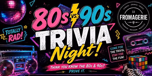80's and 90's Trivia Night