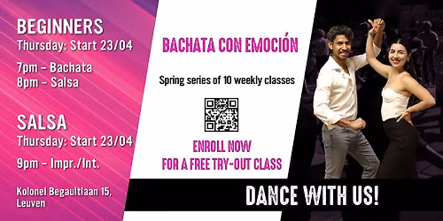 Salsa & Bachata Beginners classes in Leuven