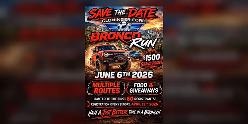 Cloninger Ford of Hickory, Morganton and Salisbury 3rd Annual Bronco Run
