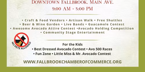 Fallbrook Avocado Festival~Official 39th Annual