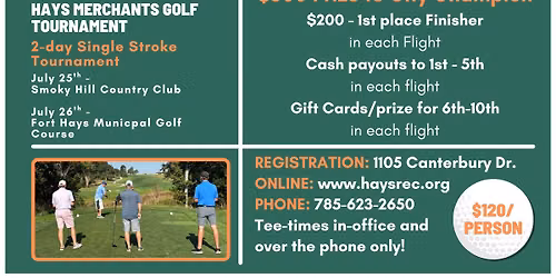 52nd Annual Hays Merchants Golf Tournament