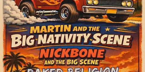 Sunday July 5th "Christmas in July" at Winston's Martin & The Big Nativity Scene + Guests 3pm FREE
