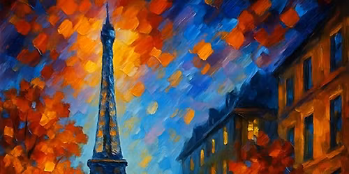 Rainy Paris Sip and Paint