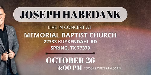 Joseph Habedank Live In Concert!