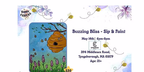 Buzzing Bliss - Paint & Sip