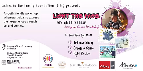Light The Page for Anti\u2011Racism: A Story\u2011to\u2011Comic Workshop