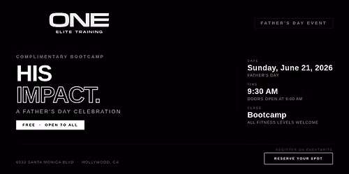 Father's Day Bootcamp