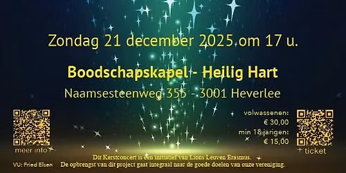 Kerstconcert met feestelijke kerstreceptie