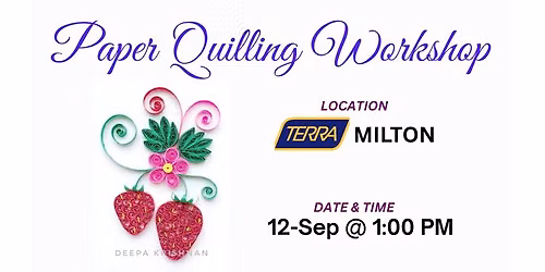 Strawberries - Paper Quilling Workshop
