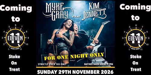 Myke Gray feat Kim Jennett "for one night only" live at Eleven Stoke on trent