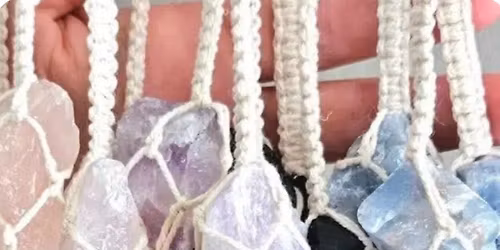 Macrame Crystal Holder @ Our Crafty Ways