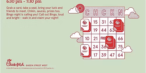 Bingo Night at Chick-fil-A  Queen Street West