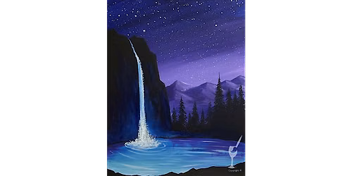 Wanderlust Waterfall - Paint and Sip in New Braunfels | Classpop!\u2122