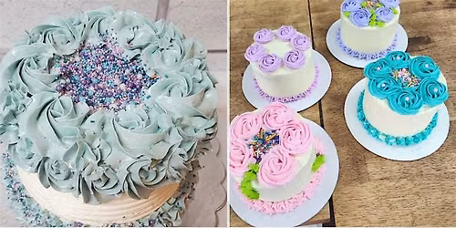Beginner Cake Decorating Foundations with Extreme Piping! Mini-Cakes!!