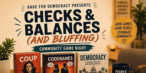 Checks and Balances - Community Game Night