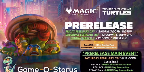 TEENAGE MUTANT NINJA TURTLES PRERELEASE