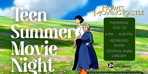 Teen Summer Movie Night: Howl's Moving Castle!