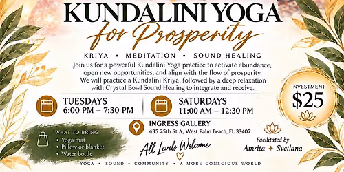 Kundalini Yoga for Prosperity with Amrita