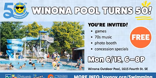 \ud83c\udf88 Winona's 50th Anniversary Celebration \ud83c\udf88FREE Swim Night \ud83c\udfca\u200d\u2642\ufe0f