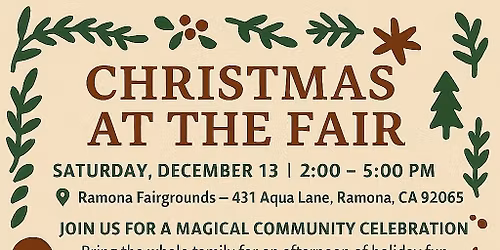 CHRISTMAS AT THE FAIR! SANTA SHOP MEGA EVENT!