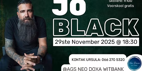 Neo celebration bied aan Jo Black