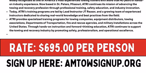 \ud83d\udea8 GRAND RAPIDS, MICHIGAN TOWING & RECOVERY CLASSES \ud83d\udea8