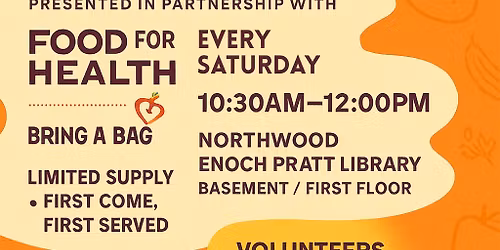 The Saturday Table POP UP: Free Fresh Food Give Away