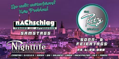 nAChschlag Techno Afterhour