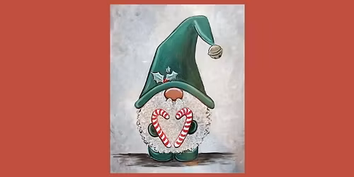 Paint and Sip Candy Cane Gnome