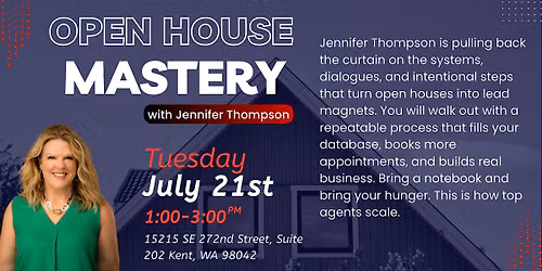 Open House Mastery with Jennifer Thompson