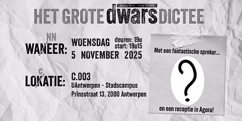 Het Grote dwarsdictee 2025