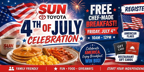 Fueling Freedom Free Chef-Made Breakfast & Patriotic Giveaways