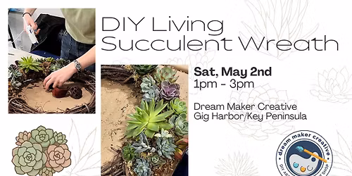 DIY Living Succulent Wreath