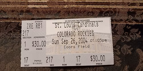 Colorado Rockies at St. Louis Cardinals at Busch Stadium