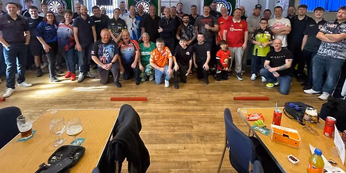 darts tournament Group rounds, to knock out \u00a312 entry between charity and prize money