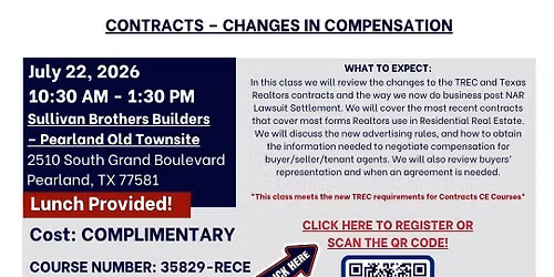 In Person \u2013 COMPLIMENTARY \u2013 Contracts \u2013 Changes in Compensation \u2013 July 22, 2026