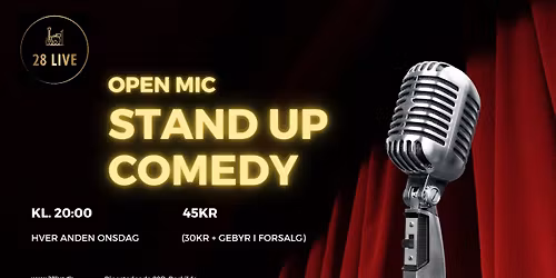 Open Mic p\u00e5 28 Live (18+)