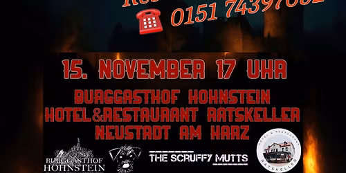 Burgf\u00fchrung bei Fackelschein