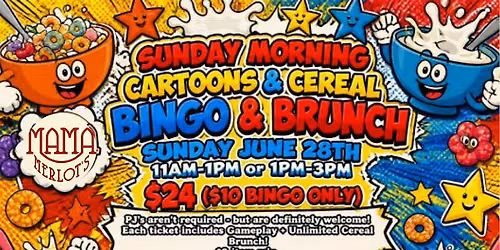 Cartoons & Cereal Bingo & Brunch at the Speakeasy
