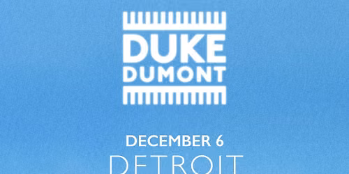 Duke Dumont at Zouk Nightclub